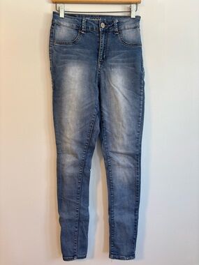 Bluenotes Emma High Rise Faded Jeggings Blue Skinny Jeans Size 27/30